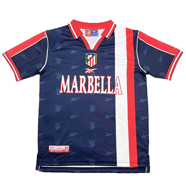 Atlético de Madrid maillot de football rétro extérieur de l'pour homme modèle vintage 1998-1999